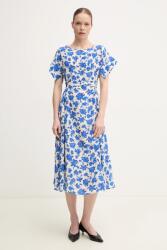 Max Mara selyem ruha midi, harang alakú, 2515221092600 - kék 36