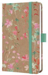 Sigel Naptár, A6, heti, 2026, kemény borító, SIGEL "Jolie", Green Floral Serenity (SIJ6806) - onlinepapirbolt