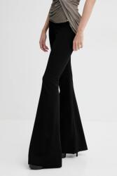 Rick Owens Lilies nadrág női, fekete, magas derekú trapéz, LI01E4338JCVS - fekete 36