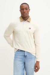 Tommy Hilfiger pamut hosszúujjú bézs, sima, DM0DM20913 - bézs L