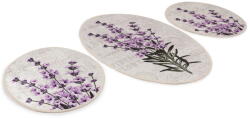 Foutastic Covorașe de baie mov-bej 3 buc. 60x100 cm Lavender - Foutastic Covor baie