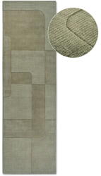 Villeroy & Boch Covor tip traversă verde țesut manual din lână 80x250 cm Charlotte - Villeroy&Boch Covor