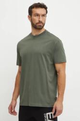 EA7 Emporio Armani pamut póló zöld, férfi, sima, PJ2QZ. 6DUT10 - zöld XXL