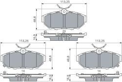 Bosch Set placute frana BOSCH 0 986 460 264 (0 986 460 264)