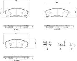 BREMBO Set placute frana BREMBO P 24 235 (P 24 235)