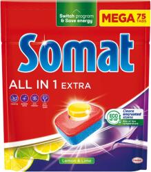 Somat All in 1 Extra Lemon & Lime gépi mosogatótabletta 75 db 1245 g - shoperia