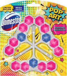 Domestos Power 5 Popping Magnolia WC frissítő blokk 3 x 55 g - shoperia