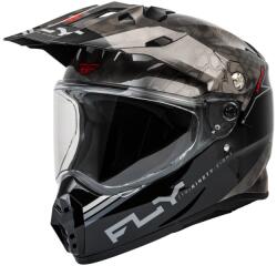 FLY Racing Trekker Kryptek Conceal bukósisak - Fekete/Szürke/Fehér FLY RACING Sisakok és ruházat Zárt sisak