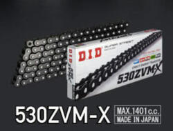 D. I. D 530ZVM-X X-Ring hajtólánc 530 D. I. D Erőátviteli alkatrész Lánc, lánckerék, láncszett Lánc - motomotors - 112 976 Ft