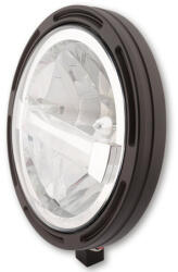 HIGHSIDER 7" LED Fő Fényszóró Keret-R1 Típus4, Fekete, Alsó Rögzítés HIGHSIDER Elektronika Lámpa, fényszóró, index Fényszóró (tuning)