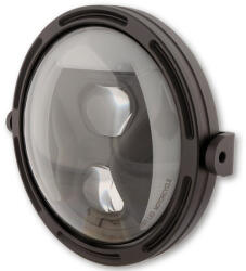 HIGHSIDER 7" LED fő fényszóró keret-R1 Type8, fekete, oldalsó rögzítés HIGHSIDER Elektronika Lámpa, fényszóró, index Fényszóró (tuning)