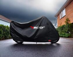 VECTOR H2O beltéri/kültéri védőburkolat motorkerékpárhoz/robogóhoz - fekete - L VECTOR Vázak, idomok, kiegészítők Szélvédő