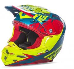 FLY Racing F2 Carbon Mips Retrospec 2017 Piros/Hi-Vizion S FLY RACING Sisakok és ruházat Offroad sisak
