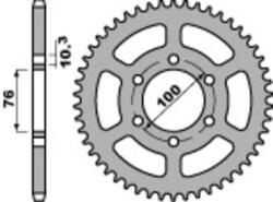 PBR Standard C45 acél hátsó lánckerék 823 - 520 PBR Erőátviteli alkatrész Lánc, lánckerék, láncszett Hátsó lánckerék - motomotors - 15 216 Ft