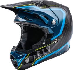 FLY Racing Formula Carbon Axon Sisak Fekete/Kék XL FLY RACING Sisakok és ruházat Offroad sisak