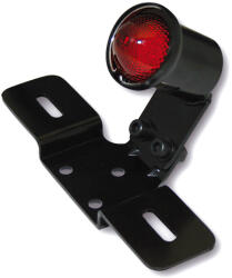 HIGHSIDER smart LED hátsó lámpa OLD SCHOOL TYP3, fekete, piros üveg, rendszámtábla tartóval HIGHSIDER Elektronika Lámpa, fényszóró, index Hátsó lámpa (tuning)