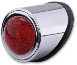 HIGHSIDER smart LED hátsó lámpa OLD SCHOOL TYP1, króm, piros üveg, E-jóváhagyott HIGHSIDER Elektronika Lámpa, fényszóró, index Hátsó lámpa (tuning)