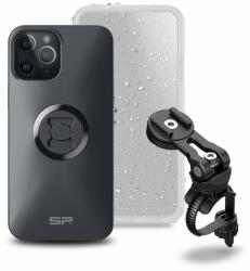 SP CONNECT SP-CONNECT Bike Bundle II rögzítve a kormányra vagy a kormányszárra iPhone 12 Pro Max számára SP CONNECT Bicikli Kerékpározási technológia Okostelefonos kerékpár rögzítő készletek