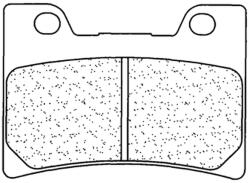 CL BRAKES utcai szinterezett fém fékbetétek - 2309A3+ CL BRAKES Futómű és fék alkatrész Fékbetét (tárcsafék)