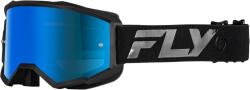 FLY RACING Zone Szemüveg Fekete/Fekete - Égszínkék/Füst lencse FLY RACING Sisakok és ruházat Szemüveg