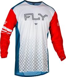 FLY RACING Rayce kerékpáros mez - Piros/Fehér/Kék FLY RACING Bicikli Kerékpáros ruházat Kerékpáros mezek