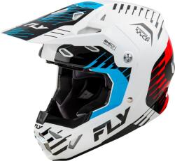 FLY Racing Formula CP Slice Sisak - Fehér/Piros/Cián FLY RACING Sisakok és ruházat Offroad sisak