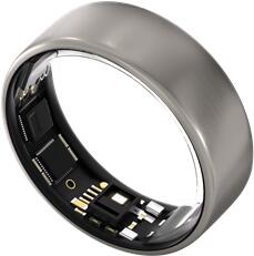 Ultrahuman Ring Air - Smart Ring, Charger, USB Cable / Size-10- Raw_Titanium (UHRA-RT-10)