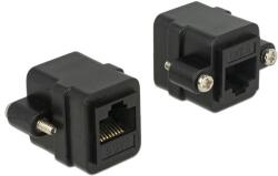Delock 123102 RJ45 jack > RJ45 jack panel-mount Cat. 6 UTP Adapter, hálózati kiegészítő (85124)