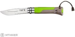 Opinel Vri N°08 Inox Outdoor kés, zöld