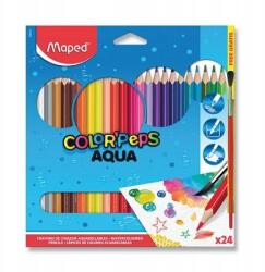 Maped Color'Peps Aqua zsírkréta 24 szín ecset (3154148360131)