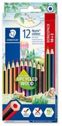 STAEDTLER Színes ceruza készlet, hatszögletű, STAEDTLER "Noris Colour 185", 10+2 különböző szín (TS185C12P) - fiorex