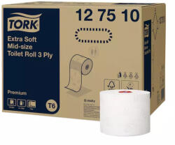 Tork toalettpapír T6 kompakt Advanced T6, 3r. , extra fehér, 70m/tek, 27tek/karton (HT127510)