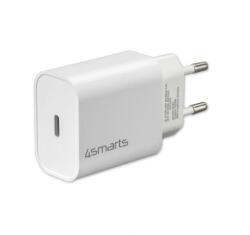 4smarts hálózati gyorstöltő adapter 20W, Type-C QC 3.0, 1.5m Lightning kábel, fehér (4S465575 + 4S465591) (4S465575 + 4S465591) (4S465575+4S465591)