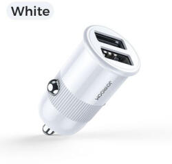 JOYROOM C-A06 3.1A 2xUSB Autós Töltőfej + Micro USB 1M Adatkábel White
