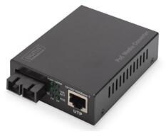 Digitus Gigabit PoE+ SM (RJ45-SC) 30W média konverter (DN-82160) - bluechip