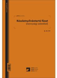Pátria Nyomtatvány Készletnyilvántartó füzet 26 lapos A/4 álló (B.12-177) - irodasziget