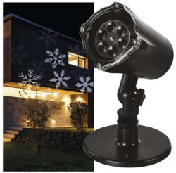 EMOS DCPC02 LED dekorációs projektor, hópelyhek, hideg fehér, kül- és beltéri