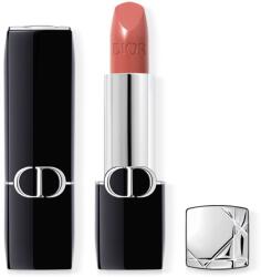 Dior Rouge Dior ruj cu persistenta indelungata reincarcabil culoare 100 Nude Look Satin 3.5 g