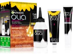 Garnier Olia Big Kit Culoare permanenta pentru par culoare 7.40 Intense Copper 1 buc