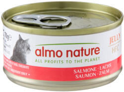 Almo Nature 70g 6x70g Almo Nature HFC Natural Lazac aszpikban nedves macskatáp 5+1 ingyen