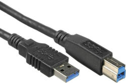 PremiumCord USB 3.0 A - USB 3.0 B kábel 1m (KU3AB1BK) (KU3AB1BK)