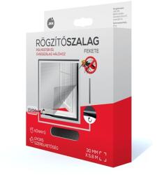 JKH Rovarháló rögzítőszalag 5, 6 m x 30 mm erősített poli/üvegszálas fekete (8911374)