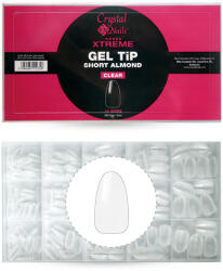 Crystalnails Xtreme Gel Tip Box - Rövid mandula