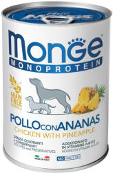 Monge Monoprotein Fruits Pate Konzerv Kutyáknak (Csirke és Ananász) - 400 g