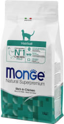 Monge Natural Superpremium Hairball Száraz Macskatáp - 1, 5 kg