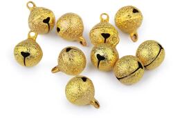Fashion Csengettyű karácsonyi dekorációkhoz, Ø12mm, 10db, 800027, arany