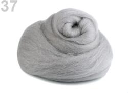 Fashion Fésült újzélandi merinó gyapjú nemezeléshez, 20g - szürke, 37