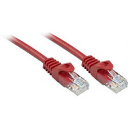Lindy RJ45 Hálózat Csatlakozókábel CAT 6 U/UTP 3.00 m Piros Védővel LINDY