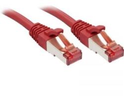 Lindy RJ45 Hálózat Csatlakozókábel CAT 6 S/FTP 7.50 m Piros Védővel LINDY (47737)