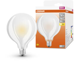OSRAM LED izzó, matt, E27, 6, 5 W, GLOBE, meleg fehér